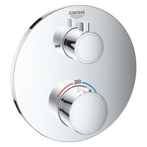 Grohe Grohtherm - Miscelatore termostatico a 2 utenze per vasca da bagno, cromato 24077000