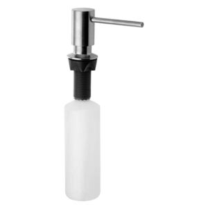 Sapho Accessori - Dispenser sapone da incasso, rotondo, acciaio inox SP010