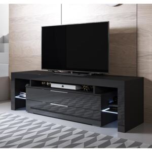 Mobile TV modello Selma (160x53cm) colore nero con LED RGB
