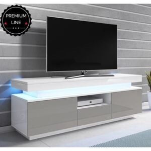 Mobile TV modello Persis (130cm) bianco e grigio