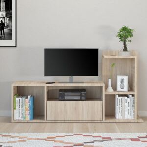 Homemania Mobile Porta TV Sumatra 120x30x30/65 cm Sonoma