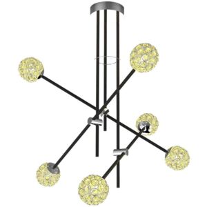 Lampadario su palo PAKSOS 6xG9/5W/230V nero