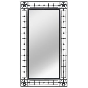 VidaXL Specchio da Parete Rettangolare 60x110 cm Nero