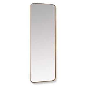 Kave Home - Specchio da parete Marco in metallo dorato 55 x 150,5 cm