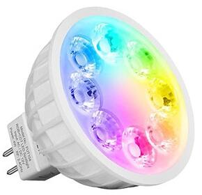 Faretto LED MR16 4W RGB+CCT Dimmerabile 12V dc Colore RGB+CCT