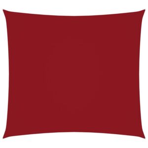 VidaXL Parasole a Vela in Tela Oxford Quadrato 4,5x4,5 m Rosso