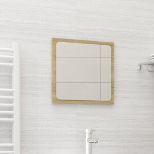 VidaXL Specchio da Bagno Rovere Sonoma 40x1,5x37 cm in Truciolato