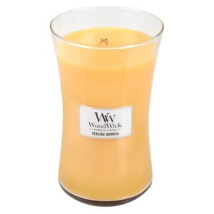 WoodWick giallo profumata candela Seaside Mimosa giara grande