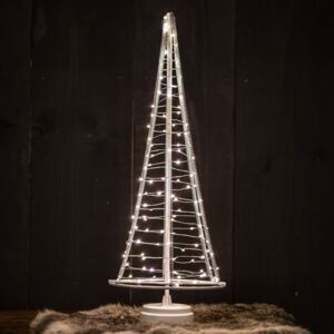 Albero Santa's Tree, filo argento, altezza 51 cm
