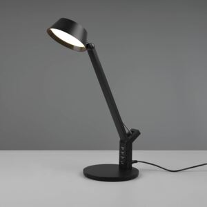 Lampada LED da tavolo Ava con dimming, nero