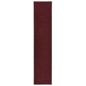 VidaXL Tappeto Corsia Acchiappa Polvere 100x500 cm Rosso Bordò