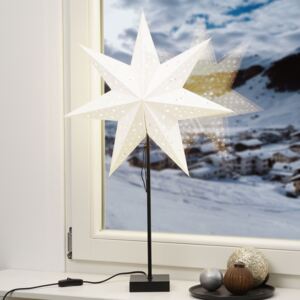 Lampada da tavolo a stella Solvalla 69 cm, bianca