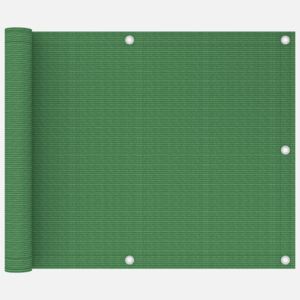 VidaXL Paravento da Balcone Verde Chiaro 75x600 cm in HDPE