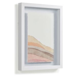 Kave Home - Quadro Nacira linee multicolore 30 x 40 cm