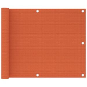 VidaXL Paravento da Balcone Arancione 75x300 cm in HDPE