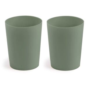 Set Epiphany di 2 bicchieri in silicone verde