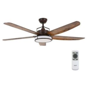 Lucci air 213175 - Ventilatore da soffitto LED LOUISVILLE 1xGX53/58W/230V marrone + TC