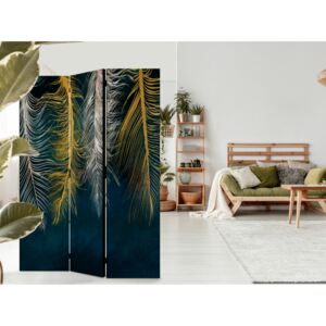Paravento design Gilded Feathers [Room Dividers]