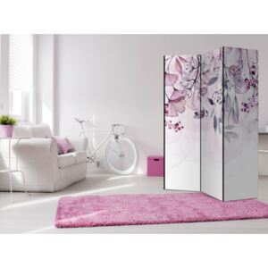 Paravento design Foggy Nature - Pink [Room Dividers]