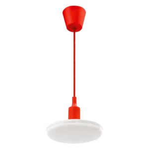 Lampadario LED a sospensione con filo ALBENE 1xE27/18W/230V rosso