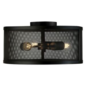 Searchlight 2843-3BK - Plafoniera FISHNET 3xE27/60W/230V nera