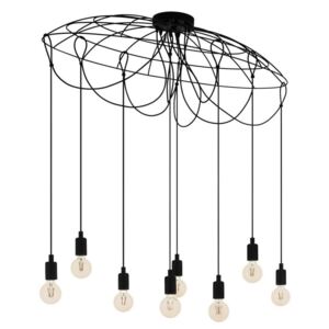 Eglo 43322 - Lampadario a sospensione con filo HOGSMILL 8xE27/40W/230V