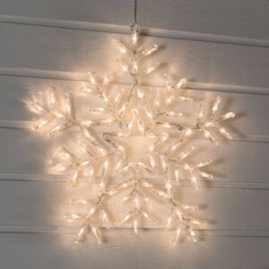 Fiocco di neve LED con luce bianco caldo