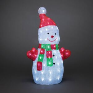 Fgura luminosa LED pupazzo di neve di acrilico
