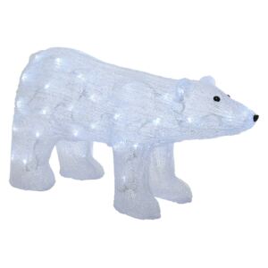 Figura LED orso polare da esterni, trasparente