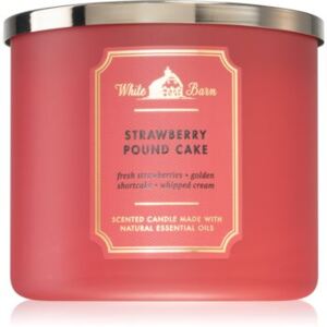 Bath & Body Works Strawberry Pound Cake candela profumata III 411 g