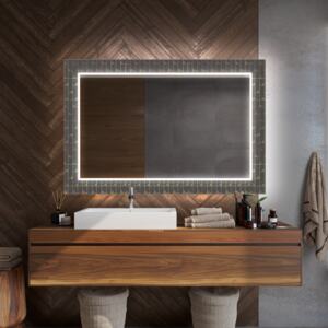 Specchio decorativo retroilluminato a LED per bagni