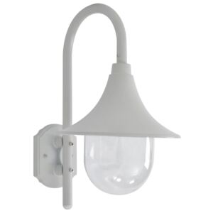 VidaXL Lampada da Parete da Giardino E27 42 cm in Alluminio Bianco