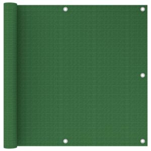 VidaXL Paravento da Balcone Verde Chiaro 90x300 cm in HDPE