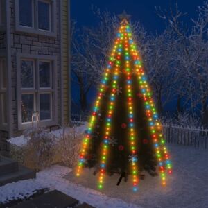 VidaXL Rete di Luci per Albero di Natale 400 LED Colorate 400 cm
