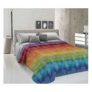 Copriletto Piquet Arcobaleno multicolore