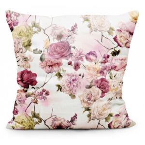 Federa cuscino 40x40 cm fiori di rosa