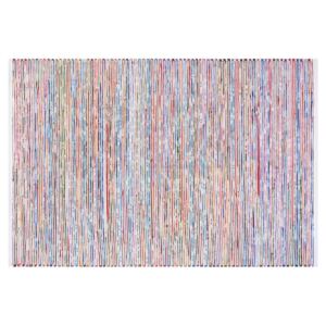 Tappeto multicolore chiaro in cotone tessuto a mano - 160x230cm - BARTIN Beliani