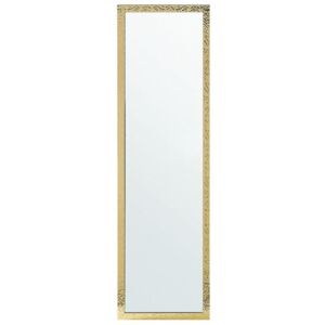Specchio da terra con cornice oro 40 x 140 cm Beliani