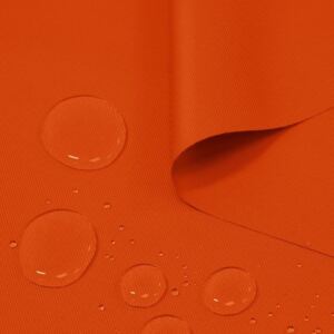 Tessuto impermeabile arancia scuro, altezza 160 cm