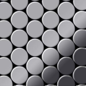 Alloy Dome-s-s-m Mosaico Metallo Solido Acciaio Inossidabile Grigio