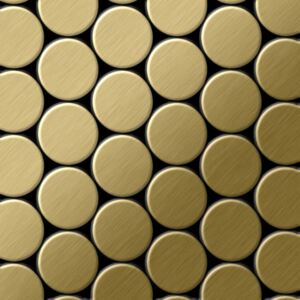 Alloy Dome-ti-gb Mosaico Metallo Solido Titanio Oro