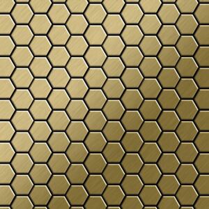 Alloy Honey-ti-gb Mosaico Metallo Solido Titanio Oro
