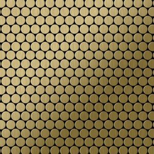 Alloy Penny-ti-gb Mosaico Metallo Solido Titanio Oro