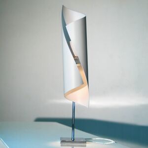 Lampada da tavolo bianca Hué, alta 50 cm