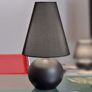 Lampada da tavolo Sfera, alta 44 cm, nero
