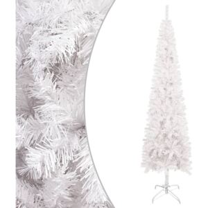 VidaXL Albero di Natale Sottile Bianco 180 cm