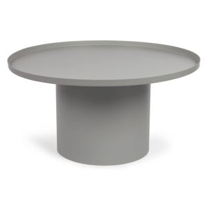 Kave Home - Tavolino rotondo Fleska in metallo grigio Ø 72 cm