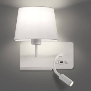 Applique Hold sin., incl. luce lettura e porta USB