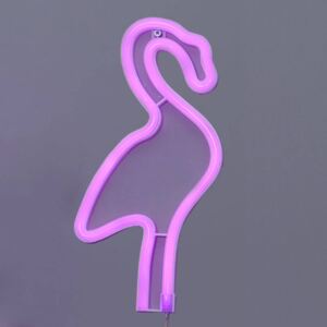 Lampada LED Flamingo con timer - luce neon