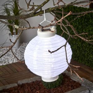 Lampione solare LED Jerrit da 20 cm, bianco